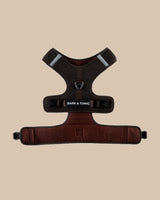 Bark & Tonic Signature cooling dog harness in Espresso (brown)