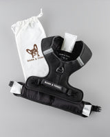 Bark & Tonic cooling gel packs sliding into the insulated pockets of the Signature harness